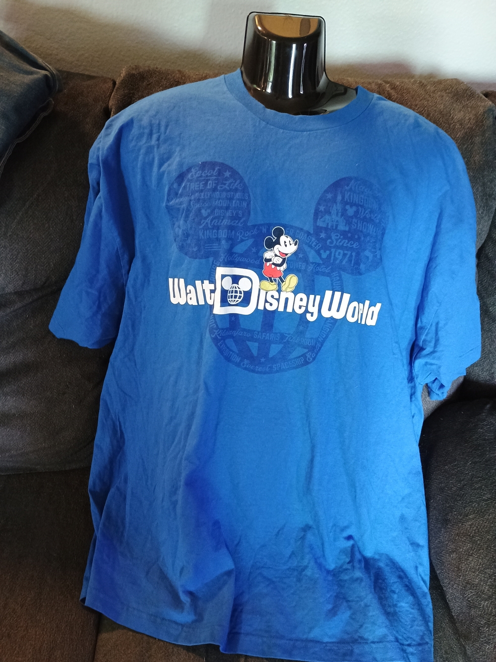 Disney Parks Walt Disney World Mickey Mouse T-Shirt Blue Men’s 3XL XXXL